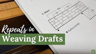 Repeats in Weaving Drafts