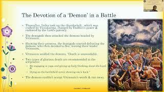 The Devotion of a Demon in a Battle by HG Indulekha Karuna DD, 5 March 2025