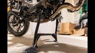 Install: SW-MOTECH Center Stand For BMW F750GS Low Suspension / F850GS