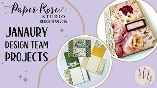 Paper Rose Studio Design Team Projects for January 2025