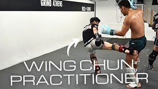 Wing Chun Fighter Takes on My Signature Muay Thai Moves in Sparring!