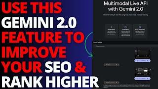 I Shared My Screen With Gemini 2.0 & It Helped To Rank My Website Higher.. (INSANE New Feature)