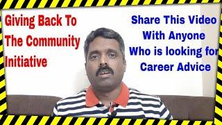 Free Career Advice - Giving Back To The Community Initiative