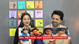 Pak Reacts to 90s Decade Top Songs Each Year (1990-1999) | Evergreen Bollywood Songs Of 90s Decade