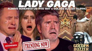 Golden Buzzer | Filipino boy makes all the judges cry with his amazing voice on Lady Gaga Song