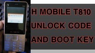 H Mobile T810 How To Unlock Code And What Is Boot Key