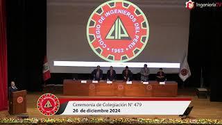 Ceremonia de Colegiación N° 479