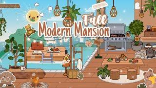 Toca Boca House Ideas Modern Mansion Aesthetic Fall[House Design] Tocalifeworld | Makeover