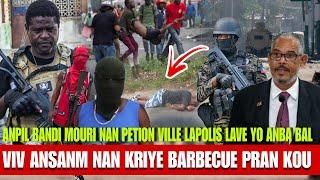 Anpil Bandi tonbe, Lapolis fizye plis pase 23 bandi Petyonvil, se rel nan Viv ansanm, Barbecue Kriye