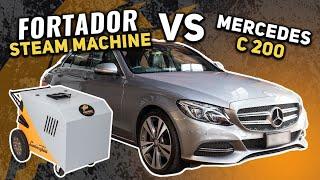 Incredible Detailing Results: Fortador Steam Cleaner vs. Mercedes C 200 || #detailing #carwash