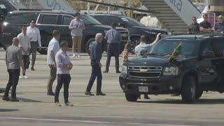 Joe Biden leaves Manaus airport after helicopter tour over Amazon forest | AFP