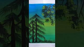 Easy nature painting #art #painting #shorts