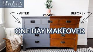 Furniture Painting for Beginners | One Step Paint Dresser Makeover