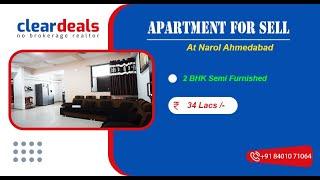 2 BHK Apartment for Sell in Pratham Paradise, Narol, Ahmedabad at No Brokerage – Cleardeals