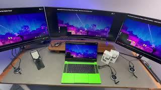 AIMIBO Wireless HDMI Transmitter and Receiver, 1X4 Multiple Screens, Extend Laptop to Phone / Tablet