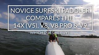 Beginner Surfski Paddler Test Drives the Epic 14X, V8, V8 Pro, and V9 -- Which Surfski Does He Buy?