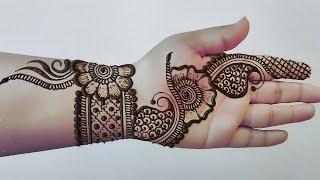 Easy stylish front hand mehndi design | new front hand mehndi | mehndi design | mehandi | mehndi