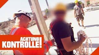 Verstoß gegen Vorschriften: Baustelle hat viele Mängel! | Achtung Kontrolle | Kabel Eins