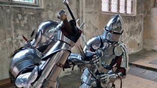 Gladiatoria - Knightly combat with poleaxe & longsword - Knight Fight in medieval armour short film