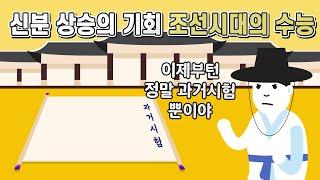 조선시대의 수능 과거시험에 대해