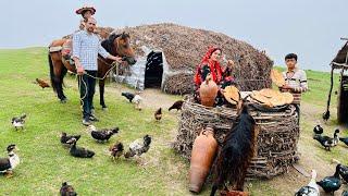 Nomadic Life in Autumn | Making Fresh Butter, Baking Traditional Bread, & Tending to Livestock