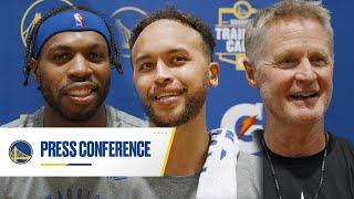 Buddy, Kyle And Coach Kerr Check-In At Warriors Practice | Oct. 3, 2024