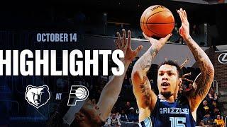 Memphis Grizzlies Highlights vs Indiana Pacers