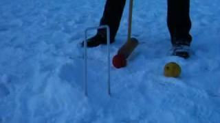 How to cheat at (snow) croquet