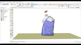 Impact of a water-filled bottle using coupled Eulerian-Lagrangian (CEL) approach in Abaqus