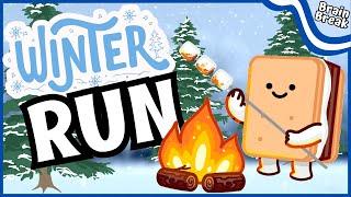 Winter run! ‍️️ Winter Chase ️ Winter Brain Break ️ Just dance ️ Winter Games for Kids