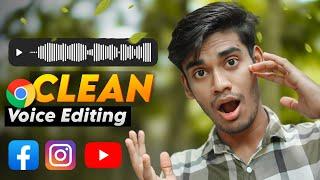 Clean Voice Editing Best Tutorial!