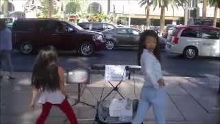 FAMOUS TV STAR ON VACATION DANCES WITH 10 YEAR OLD STREET PERFORMER AND GETS PUNKED!