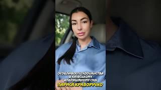ОСОБЛИВОСТІ СУДОЧИНСТВА В КИЇВСЬКОМУ АПЕЛЯЦІЙНОМУ СУДІ. АНТИКОРУПЦІЙНИЙ ФРОНТ ЛАРИСИ КРИВОРУЧКО.