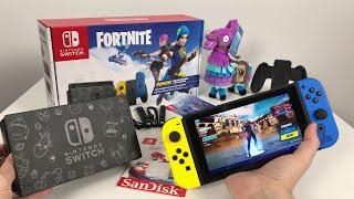 Fortnite Nintendo Switch Unboxing + Wildcat Skin Gameplay