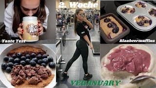 Erste Struggles 2.  Woche Veganuary | Taste Test Rocka Whey + backen ohne Rezept