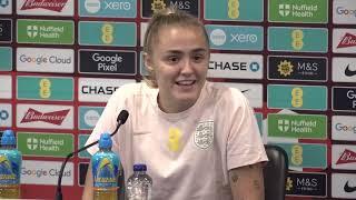 ENGLAND WOMEN PRESS CONFERENCE: Georgia Stanway: England v Germany (and South Africa)