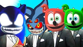 Sonic.EXE & Dark Sonic & Red Gummy Bear & Gummy Bear — Astronomia Coffin Dance Song (Cover)