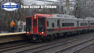 MTA Metro North train action at Pelham