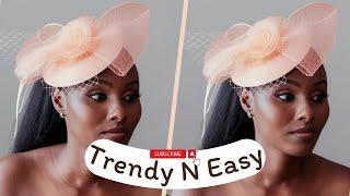 How to make a fascinator|DIY fascinator headpiece tutorial #crinoline#millinery#fashion#trendy