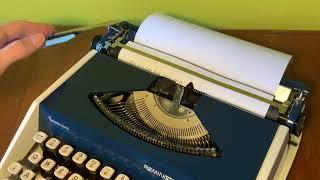 Typewriter Demo: Difference Between Carriage Return and Line Feed