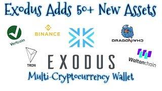 Exodus Wallet Update Adds 50+ Assets