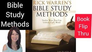 Rick Warren's Bible Study Methods 12 Ways to Unlock God's Word book review & flip through