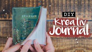 DIY Kreativ Journal - Junk Journal selbst binden, Mini Skizzenbuch