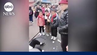 Children injured as car crashes into primary school in China