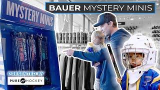 Taking Junior to Pure Hockey to open up some Bauer Mystery Minis! 