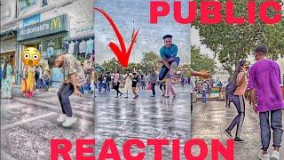 Reaction video part 1 | crazy reaction on skipping | public reaction on flipp| girl reaction on flip