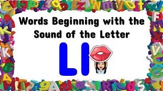 Letter Ll | Words Beginning with the Sound of the Letter Ll | English | Teacher Beth Class TV