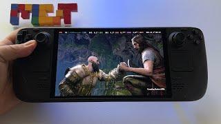 God of War Ragnarok | Steam Deck OLED handheld gameplay | Steam OS