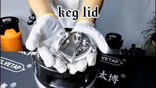 Introduction to Keg Lid Assembly-New 2.5Gallon Ball Lock Keg Stainless Steel Ball Lock Keg