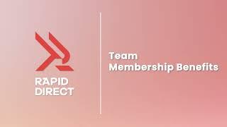 RapidDirect Team Membership Benefits
